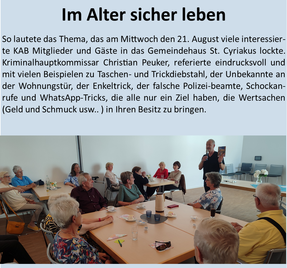 Sicher im Alltag leben